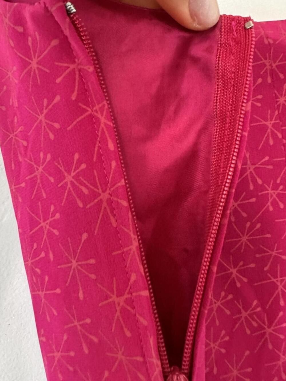 Vintage Escada Margaretha Ley Silk Tank Top EU 36 Pink Starburst Print - Picture 8 of 14
